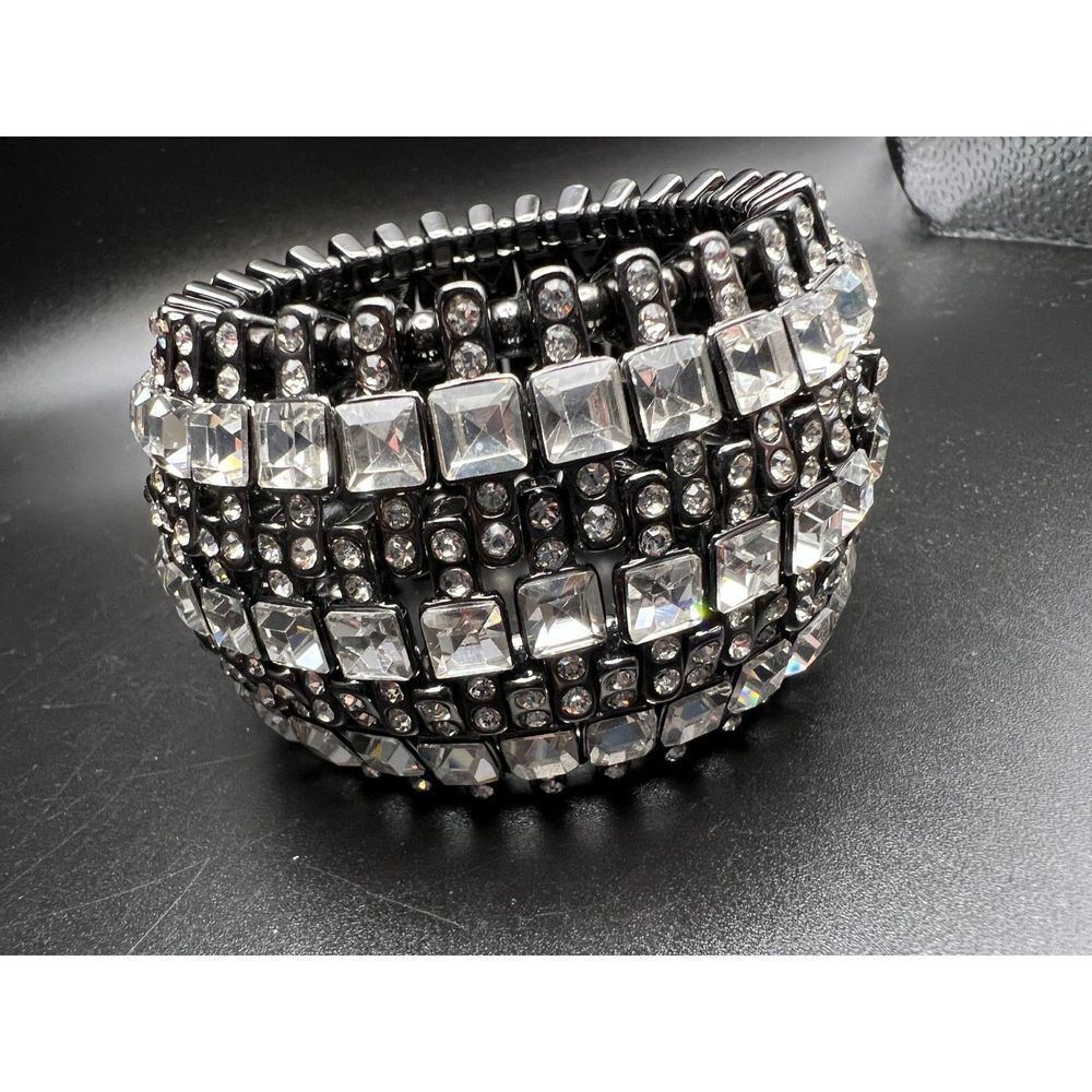 Wide Stretch Statement Bracelet - image 1